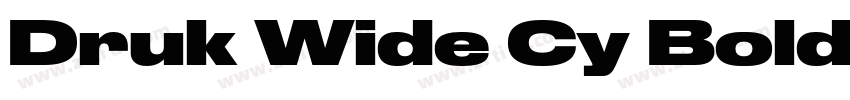 Druk Wide Cy Bold字体转换